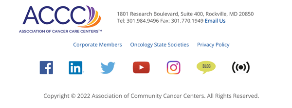 ACCC footer screenshot